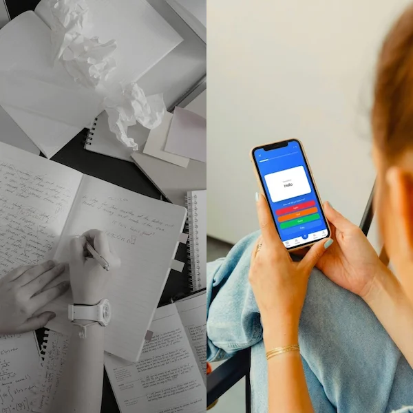 Transformation from messy notes to clean BlendLearn app interface